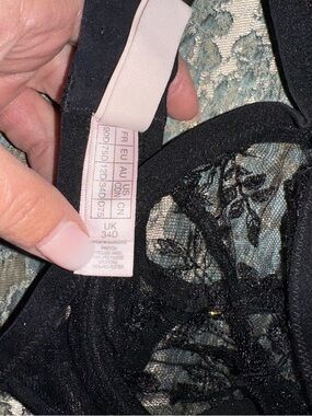 Agent provocateur Black Lace Underwire Bra - 34D